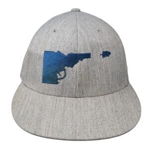 Idaho Tree Gun Baseball Cap Gray 7 5/8 Lightweight Embroidered 210 Fitted